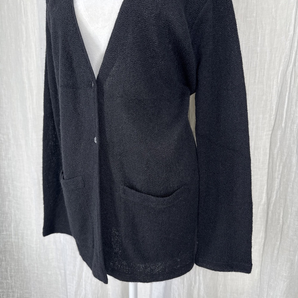 Vintage Peruvian Connection Alpaca Cardigan S Minimalist Capsule Luxury Parisian - Picture 2 of 5